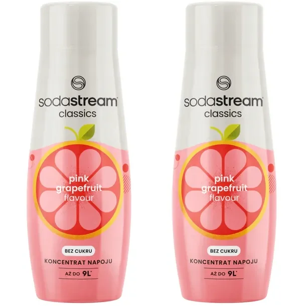 SodaStream Syrop koncentrat do saturatora Pink Grapefruit 440 ml zestaw
