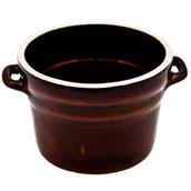 Beczki - Garnek Kamionkowy Na Smalec Mięso Sałatkę Zupę Ogórki Bez Pokrywki 0,5L Gar - miniaturka - grafika 1