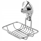 Meble modułowe i akcesoria - Mydelniczka Na Przyssawkę Naścienna Na Mydło Stal - miniaturka - grafika 1