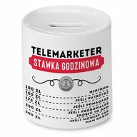 Skarbonki - Dla Telemarketera Skarbonka na Urodziny na Prezent z Nadrukiem ze Zdjęciem + Opakowanie na prezent (wzór 04) - miniaturka - grafika 1