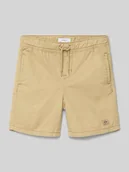 Spodnie i spodenki dla chłopców - Szorty z dzianiny dresowej z wpuszczanymi kieszeniami model ‘KMRYAN’ - miniaturka - grafika 1