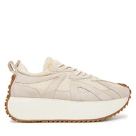 Sneakersy damskie - Sneakersy Inuikii Maribella Runner Beżowy - miniaturka - grafika 1