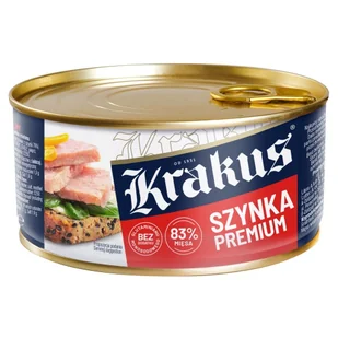 Krakus KRA.SZYNKA PREMIUM 300 G 0,3 SZT. zakupy dla domu i biura! 44254787 - Pasztet i przetwory mięsne - miniaturka - grafika 1