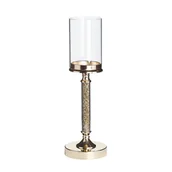 Świeczniki - Beliani Świecznik 41 cm złoty ABBEVILLE - miniaturka - grafika 1