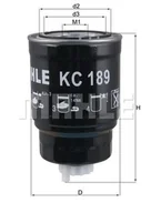 Filtry paliwa - Filtr paliwa Mahle KC 189 - miniaturka - grafika 1