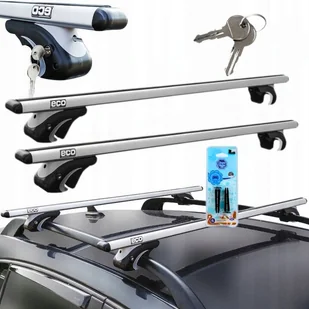 Bagażnik Dachowy Na Relingi Belki Na Reling Aluminium Uniwersalny 120CM - Bagażniki dachowe - miniaturka - grafika 1