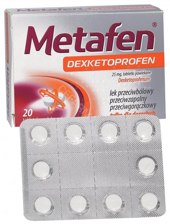 POLPHARMA Metafen Dexketoprofen 25 mg x 20 tabl