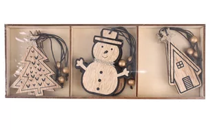 Zestaw 9X Ozdoba Świąteczna Choinki, Bałwanki, Domki - Bombki Zestaw 9X Ozdoba Świąteczna Choinki, Bałwanki, Domki - Bombki - miniaturka - grafika 1