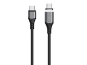 Kable USB - eStuff INFINITE Magnetyczny kabel USB-C - C 2.0 PD100W 480 Mbps 2,0m Czarny - miniaturka - grafika 1