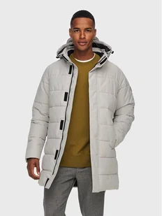 Only & Sons Kurtka zimowa Carl Long 22020156 Szary Regular Fit - Kurtki męskie - miniaturka - grafika 1