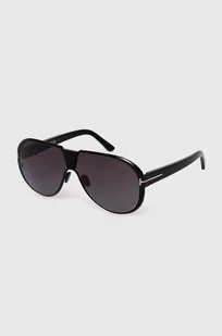Tom Ford okulary przeciwsłoneczne męskie kolor czarny FT1072_6401B - Okulary przeciwsłoneczne - miniaturka - grafika 1