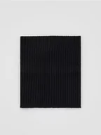 Apaszki i szaliki damskie - Reserved - Prążkowany komin z wiskozą - czarny - miniaturka - grafika 1