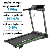 Bieżnie - Bieżnia elektryczna TUNTURI Cardio Fit T25 1470W 14km/h - miniaturka - grafika 1