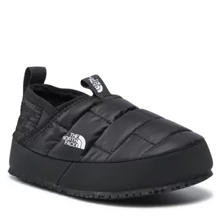 Kapcie damskie - The North Face Kapcie Youth Thermoball Traction Mule II NF0A39UXKY4 Tnf Black/Tnf White - grafika 1