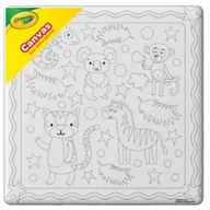 Zabawki kreatywne - Crayola: Płótno do malowania z motywem dżungli - 20 x 20 cm - miniaturka - grafika 1