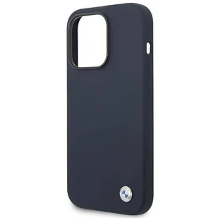 Etui BMW BMHMP14LSILNA iPhone 14 Pro 6,1" granatowy/navy Silicone Metal Logo MagSafe - Etui i futerały do telefonów - miniaturka - grafika 6