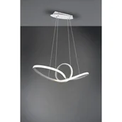 Lampy sufitowe - Trio Leuchten Designerska lampa wisząca biała z 3-stopniowym ściemnianiem LED - Levi - miniaturka - grafika 1