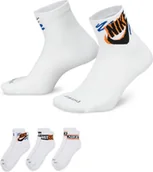 Skarpetki damskie - Nike Everyday Plus HJ9378 skarpety na kostkę (3 pary), - miniaturka - grafika 1