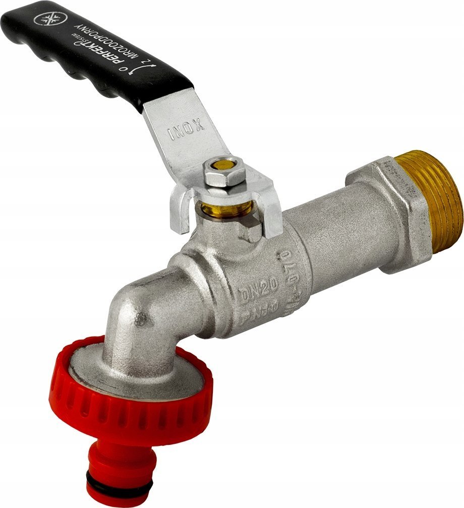 Perfexim PHA-070 G1/2 Z PN10 DN15 Kurek kulowy czerpalny dławik II CuZn-C