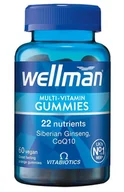 Witaminy i minerały - Vitabiotics Wellman Multi-Vitamin Gummies Suplement Diety 60 Żelek - miniaturka - grafika 1