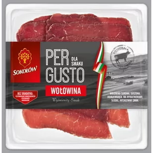 Wołowina Pergusto plastry 80 g Sokołów - Pasztet i przetwory mięsne - miniaturka - grafika 1