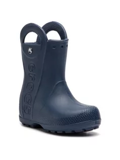 Buty dla dziewczynek - Crocs Kalosze Handle It Rain Boot Kids 12803 Granatowy - grafika 1