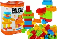 Klocki - Import LEANToys Klocki Konstrukcyjne w worku 86 elementów - miniaturka - grafika 1
