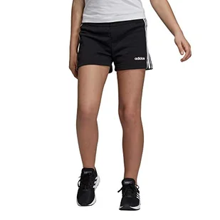 adidas Essentials szorty dziewczęce z 3 paskami czarny czarny/biały 158 - Spodenki damskie - miniaturka - grafika 1