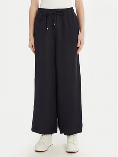 Marella Spodnie materiałowe Mattino 2513131084 Granatowy Wide Leg - Spodnie damskie - miniaturka - grafika 1