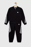 Dresy damskie - adidas dres dziecięcy U FI 3S TGTH kolor czarny - miniaturka - grafika 1