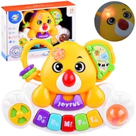 Zabawy w naśladowanie dorosłych - Kolorowe PIANINKO organki odgłosy zwierząt ZA3865 - miniaturka - grafika 1