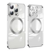 Etui i futerały do telefonów - D-Pro Gloss MagSafe Case etui magnetyczne obudowa iPhone 12 Pro Max (Silver) - miniaturka - grafika 1