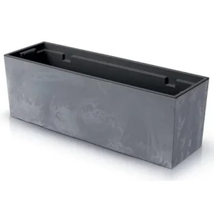 Donica PROSPERPLAST Urbi Case Beton Effect (77 x 23.5 x 24.6 cm) Szary - Donice - miniaturka - grafika 1