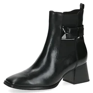 Botki damskie - Caprice Damskie 9-25344-41 sznurowane botki na obcasie, czarne, 37 EU, czarny, 37 EU - miniaturka - grafika 1