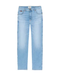 Męskie spodnie jeansowe proste Wrangler TEXAS SLIM W31 L32 - Spodnie męskie - miniaturka - grafika 1