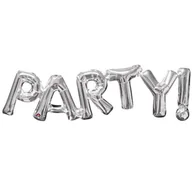 Balony i akcesoria - Balon foliowy, Party, srebrny, 32" - miniaturka - grafika 1