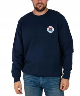 Bluza Wrangler LOGO CREW SWEAT 112341214 W6L7IQ114 Navy M - Bluzy męskie - miniaturka - grafika 1