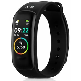 Niceboy X-Fit Plus Czarny - Smartband - miniaturka - grafika 1