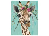 Malowanie po numerach - Haft Diamentowy, Obraz, Mozaika Diamentowa Diamond Painting, Majestatyczna Żyrafa 30X40Cm - miniaturka - grafika 1