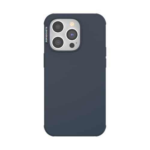 PopSockets Etui do iPhone'a 14 Pro z MagSafe, etui na telefon iPhone 14 Pro, uchwyt sprzedawany oddzielnie, kompatybilne z bezprzewodowym ładowaniem - granatowe