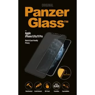 PanzerGlass Szkło ochronne Edge to Edge Privacy dla Apple iPhone X/Xs/11 Pro czarne - Szkła hartowane na telefon - miniaturka - grafika 1