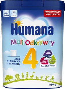 Humana Mali Odkrywcy mleko w proszku po 24 miesiącu 650 g 3684821 - Mleko modyfikowane - miniaturka - grafika 1