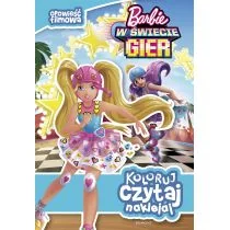 Egmont Barbie w Świecie Gier, Koloruj, Czytaj, Naklejaj. Opowieść Filmowa - Opracowanie zbiorowe - Kolorowanki, wyklejanki - miniaturka - grafika 1