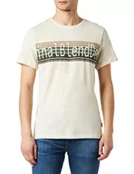 Koszulki męskie - BLEND Męski t-shirt, 120804/Cloud Cream, XL - miniaturka - grafika 1