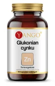 Witaminy i minerały - Suplement diety, Yango - Glukonian Cynku — 90 kapsułek - miniaturka - grafika 1