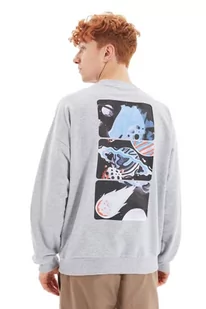 TRENDYOL Męska bluza z poliestru Mix - szara - oversize XL szara, Szary, XL - Bluzy męskie - miniaturka - grafika 1