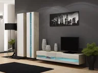 Meblościanki - Cama Meble Zestaw VIGO NEW 5 sonoma/biały połysk - miniaturka - grafika 1