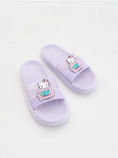 Reserved - Klapki Hello Kitty - lawendowy - Buty dla dziewczynek - miniaturka - grafika 1