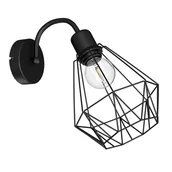 Lampy ścienne - Luminex Bergen 308 kinkiet lampa ścienna 1x60W E27 czarny - miniaturka - grafika 1