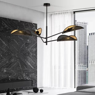 Emibig Vene lampa sufitowa 4-punktowa czarna/złota 1158/4 1158/4 - Lampy sufitowe - miniaturka - grafika 4
